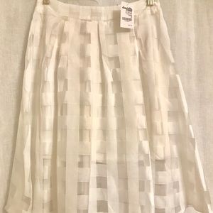 Charlotte Russe White Circular Skirt